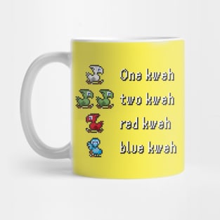 One Kweh Two Kweh Red Kweh Blue Kweh Mug